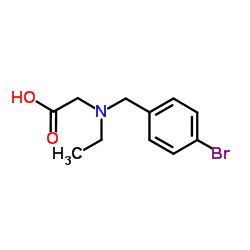 N-(4-Bromobenzyl)-N-ethylglycine Structure