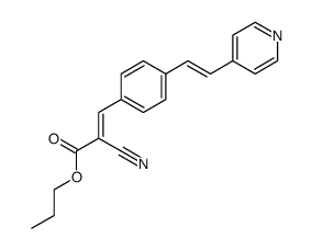 propyl α-cyano-4-<2-(4-pyridyl)ethenyl>cinnamate结构式