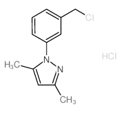 1-[3-(Chloromethyl)phenyl]-3,5-dimethyl-1H-pyrazole hydrochloride结构式