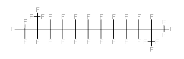 1,1,1,2,3,3,4,4,5,5,6,6,7,7,8,8,9,9,10,10,11,12,12,12-tetracosafluoro-2,11-bis(trifluoromethyl)dodecane结构式