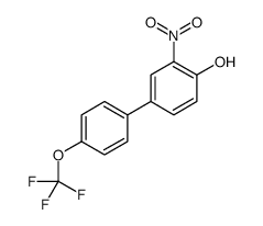 2-nitro-4-[4-(trifluoromethoxy)phenyl]phenol结构式