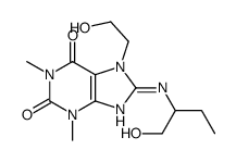 8-(1-hydroxybutan-2-ylamino)-7-(2-hydroxyethyl)-1,3-dimethylpurine-2,6-dione结构式
