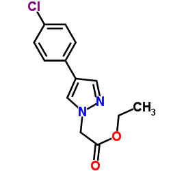 ethyl 2-(4-(4-chlorophenyl)-1H-pyrazol-1-yl)acetate Structure