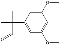 2-(3,5-二甲氧苯基)-2-甲基丙醛结构式