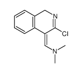 1-(3-chloroisoquinolin-4(1H)-ylidene)-N,N-dimethylmethanamine结构式