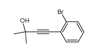 4-(2-bromophenyl)-2-methylbut-3-yn-2-ol Structure