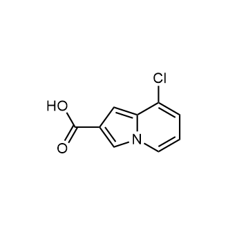 8-Chloroindolizine-2-carboxylicacid structure