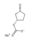 3(S)-[[Mercapto(thiocarbonyl)]thio]thiolane 1(R)-oxide sodium salt Structure