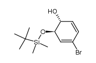 (5α,6β)-2-bromo-5-hydroxy-6-[[(1,1-dimethylethyl)dimethylsilyl]oxy]cyclohexa-1,3-diene Structure