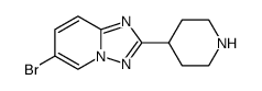6-bromo-2-(piperidin-4-yl)-[1,2,4]triazolo[1,5-a]pyridine Structure