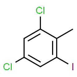 1,5-Dichloro-3-iodo-2-methylbenzene结构式