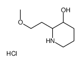 2-(2-methoxyethyl)piperidin-3-ol,hydrochloride Structure