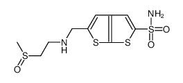 5-[[[2-(Methylsulfinyl)ethyl]amino]methyl]thieno[2,3-b]thiophene-2-sulfonamide Structure