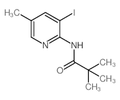 N-(3-iodo-5-methylpyridin-2-yl)pivalamide结构式