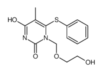 1-((2-hydroxyethoxy)methyl)-6-(phenylthio)thymine结构式