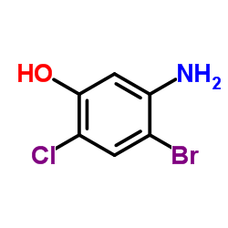 5-Amino-4-bromo-2-chlorophenol结构式