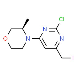 (R)-4-(2-chloro-6-(iodomethyl)pyrimidin-4-yl)-3-methylmorpholine结构式