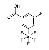 3-Fluoro-5-(pentafluoro-λ6-sulfanyl)benzoic acid结构式