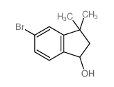 5-溴-2,3-二氢-3,3-二甲基-1H-茚-1-醇结构式