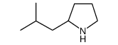 2-(2-methylpropyl)pyrrolidine structure