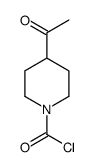 1-Piperidinecarbonylchloride,4-acetyl-(9CI)结构式