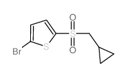 2-Bromo-5-(cyclopropylmethylsulfonyl)thiophene structure