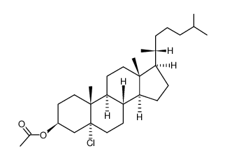 3β-acetoxy-5α-chloro-cholestane结构式