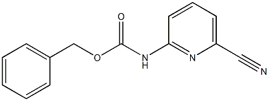 Carbamic acid,N-(6-cyano-2-pyridinyl)-,phenylmethyl ester Structure