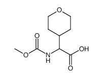 2-(methoxycarbonylamino)-2-(tetrahydro-2H-pyran-4-yl)acetic acid结构式