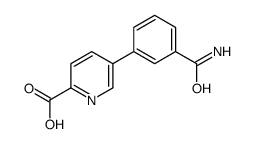 5-(3-氨基羰基苯基)吡啶甲酸结构式