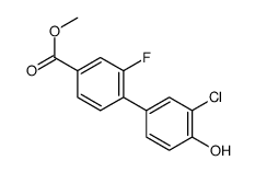 methyl 4-(3-chloro-4-hydroxyphenyl)-3-fluorobenzoate结构式