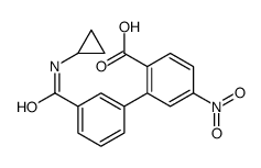 2-[3-(cyclopropylcarbamoyl)phenyl]-4-nitrobenzoic acid结构式