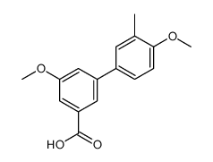 3-methoxy-5-(4-methoxy-3-methylphenyl)benzoic acid结构式