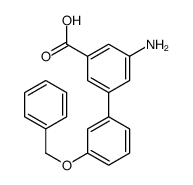 3-amino-5-(3-phenylmethoxyphenyl)benzoic acid结构式
