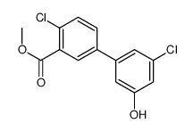 methyl 2-chloro-5-(3-chloro-5-hydroxyphenyl)benzoate结构式