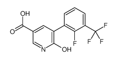 5-[2-fluoro-3-(trifluoromethyl)phenyl]-6-oxo-1H-pyridine-3-carboxylic acid Structure