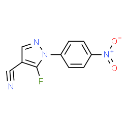 5-Fluoro-1-(4-nitrophenyl)-1H-pyrazole-4-carbonitrile Structure