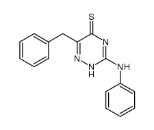 6-benzyl-3-anilino-1,2,4-triazine-5-thione结构式