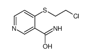 4-(2-Chloroethylthio)nicotinamide结构式