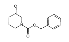 benzyl 2-methyl-5-oxopiperidine-1-carboxylate structure