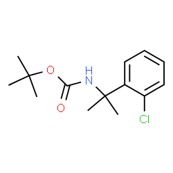 tert-Butyl N-[2-(2-chlorophenyl)propan-2-yl]carbamate Structure