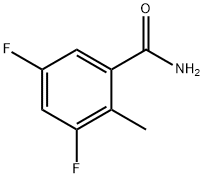 3,5-二氟-2-甲基苯甲酰胺结构式