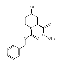 顺式-4-羟基-哌啶-1,2-二羧酸1-苄酯2-甲基酯图片