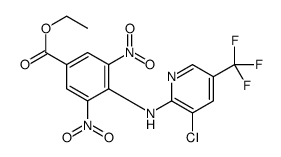 ethyl 4-[[3-chloro-5-(trifluoromethyl)pyridin-2-yl]amino]-3,5-dinitrobenzoate结构式