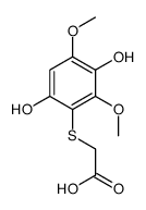 2,6-dimethoxyhydroquinone-3-mercaptoacetic acid structure