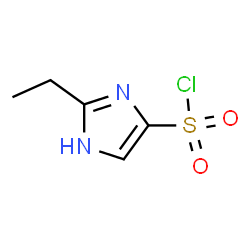 2-ethyl-1H-imidazole-4-sulfonyl chloride结构式