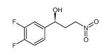 (1S)-1-(3,4-difluorophenyl)-3-nitropropan-1-ol结构式