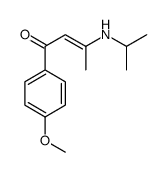 1-(4-methoxyphenyl)-3-(propan-2-ylamino)but-2-en-1-one Structure