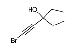 1-Bromo-3-ethylpent-1-yn-3-ol结构式