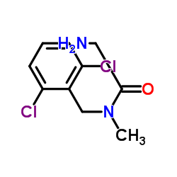 N-(2,6-Dichlorobenzyl)-N-methylglycinamide结构式